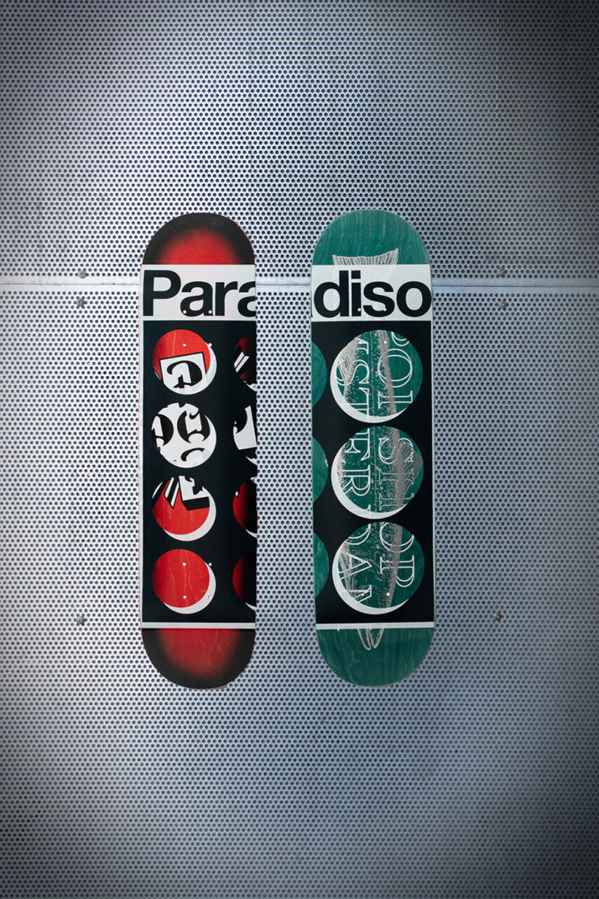 Skateboard Pop Rood/Groen