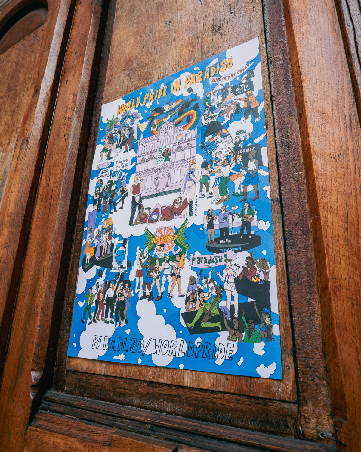 Poster World Pride in Paradiso door Marieke Luthart