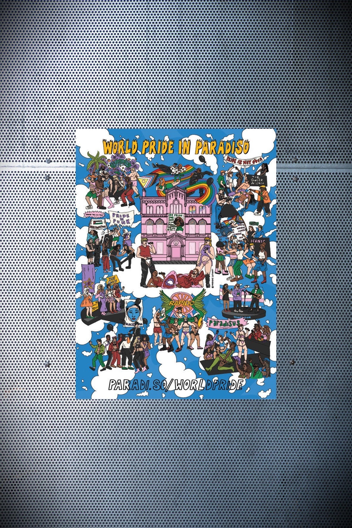 Poster World Pride in Paradiso door Marieke Luthart