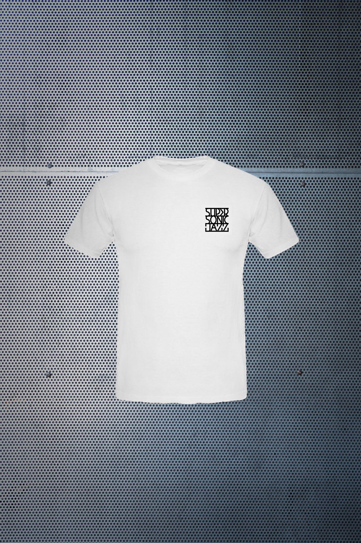 Super-Sonic Jazz Logo T-shirt (wit)