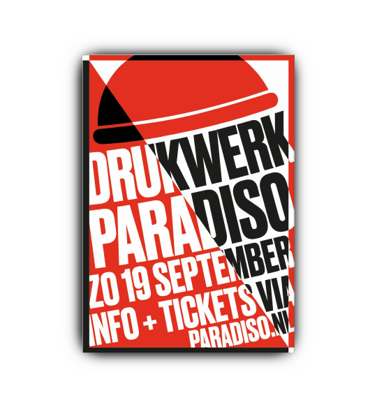 Drukwerk in Paradiso poster