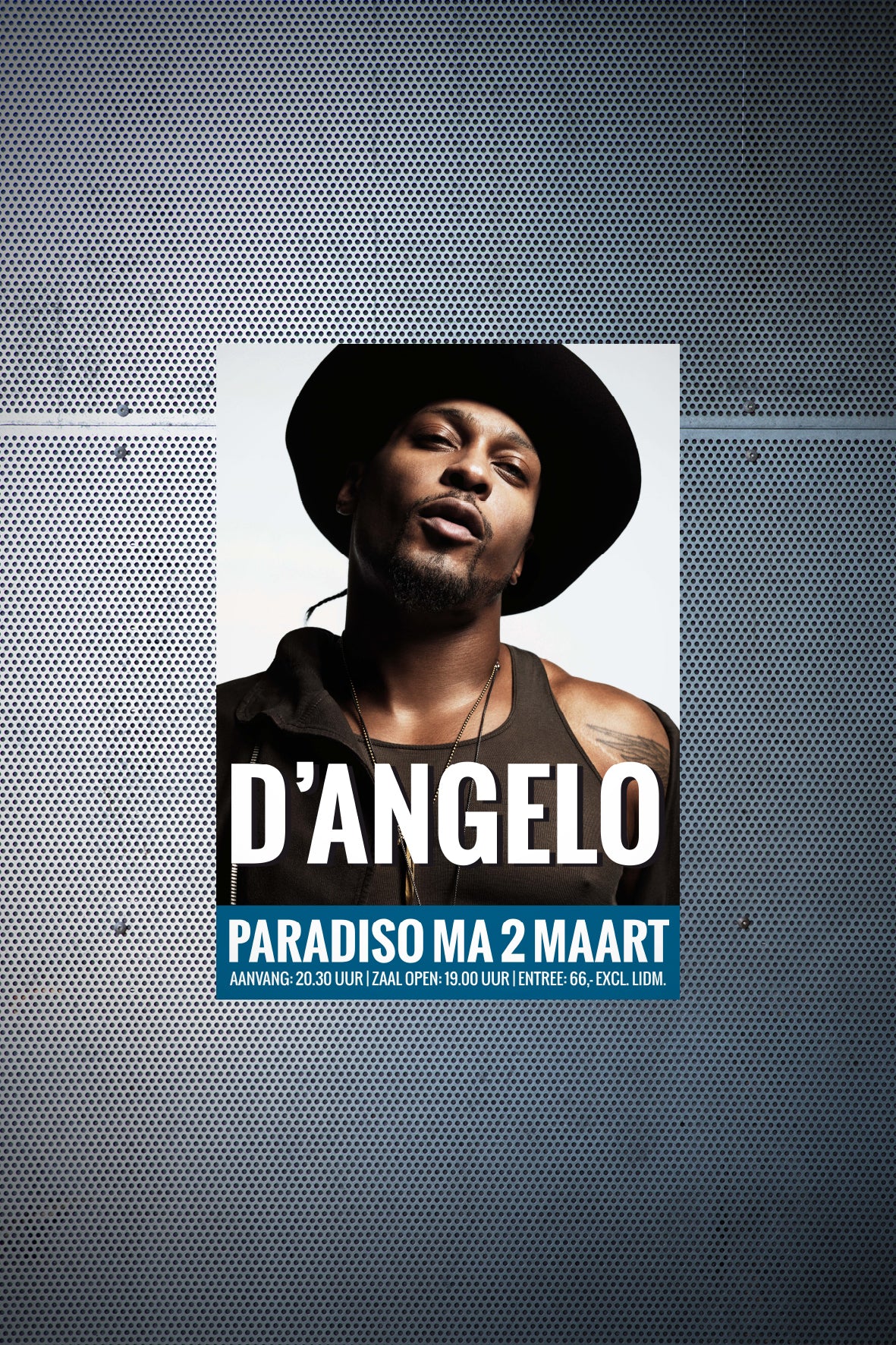 Poster: D'Angelo in Paradiso • 2 maart 2015 (herdruk)