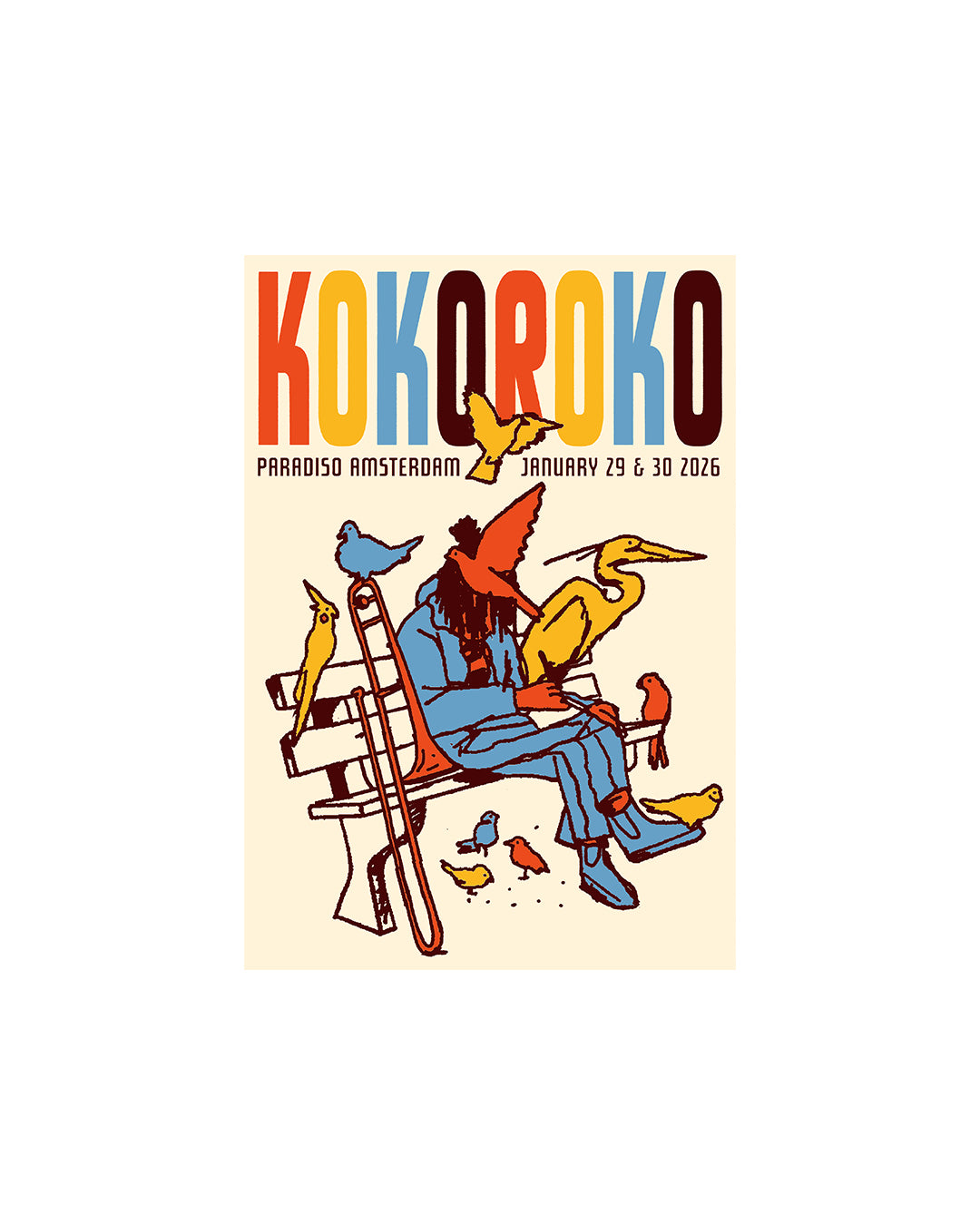 Paradiso Prints: Kokoroko door Daan van Bommel