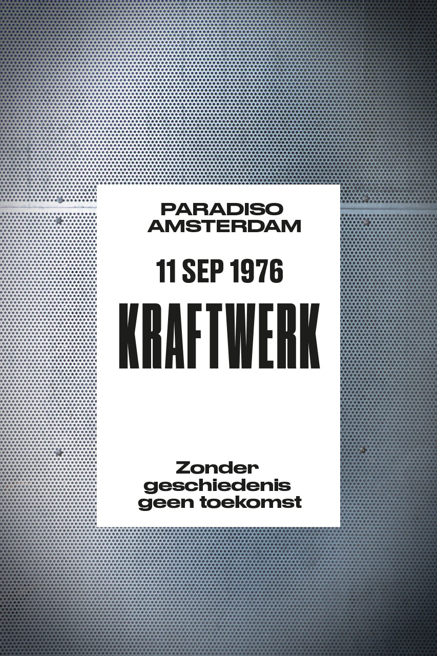 Poster: Kraftwerk in Paradiso • 11 september 1976 (herdruk)