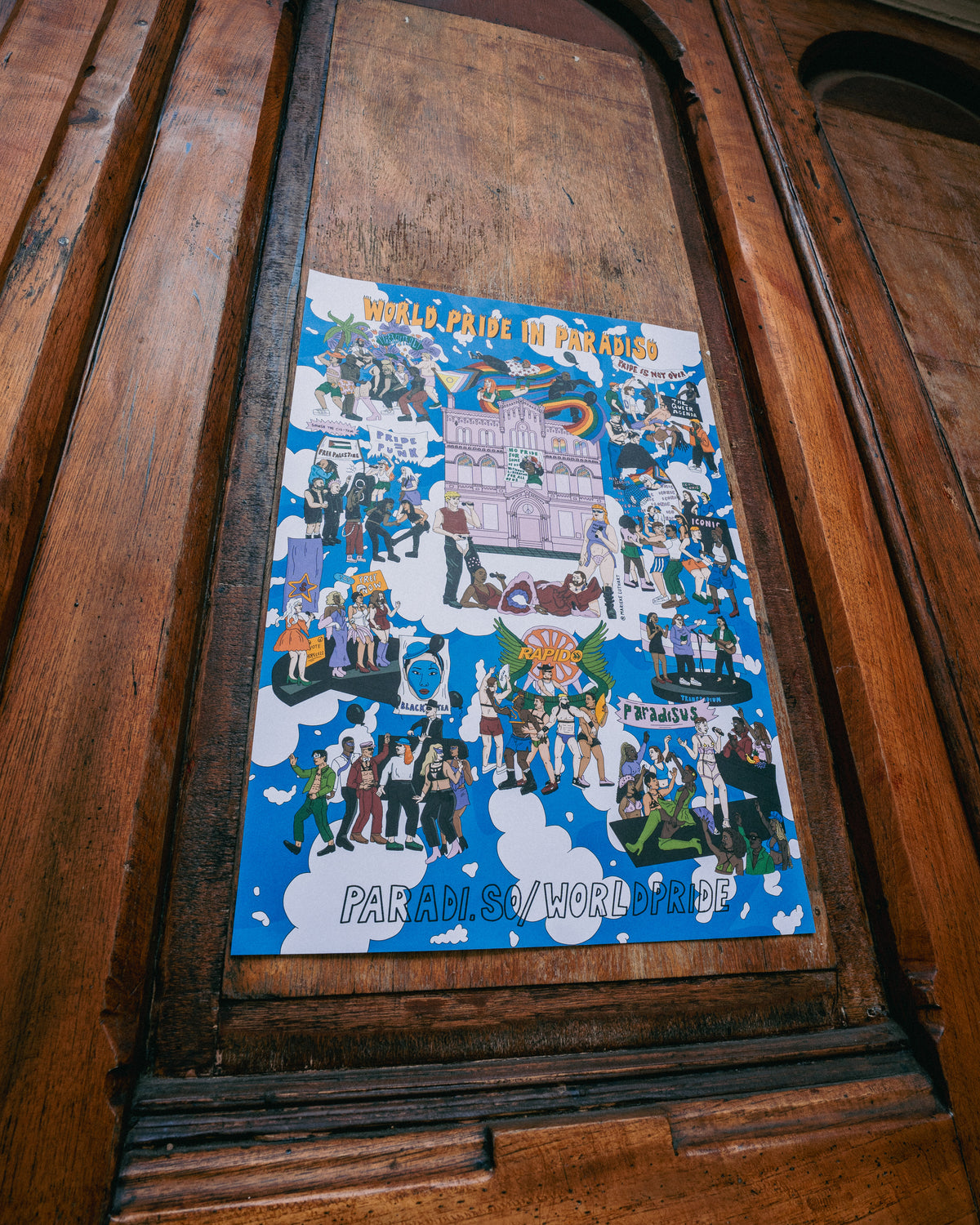 Poster World Pride in Paradiso door Marieke Luthart