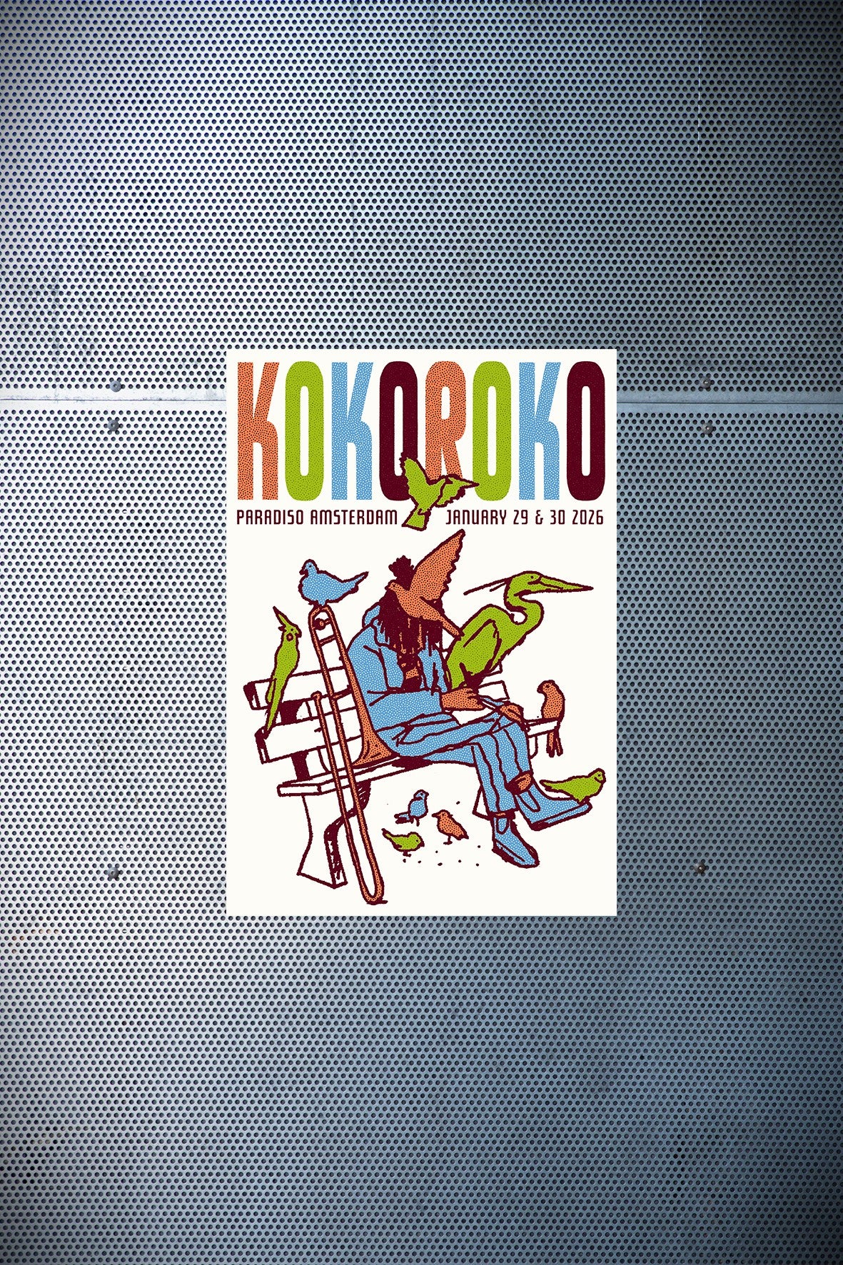 Paradiso Prints: Kokoroko door Daan van Bommel (heruitgave)